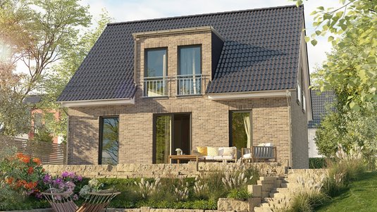 Einfamilienhaus-Flair-125-Garten-Hang-Klinker